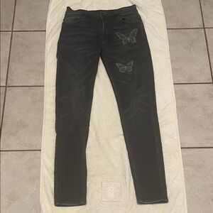 Chevignon Black Jeans with Butterflies